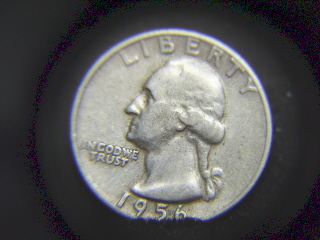 Washington-1956-Quater-With-Type-B-Back-Proof-Revesre
